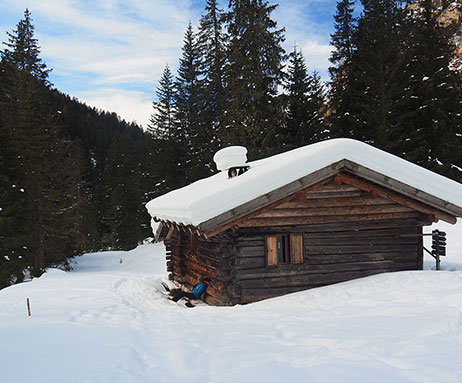 Winterwandern im Tschamintal
