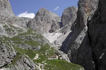 Rifugio Bergamo nella Valle Ciamin